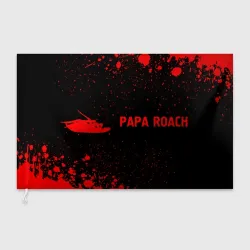 Флаг 3D Papa Roach - red gradient по-горизонтали