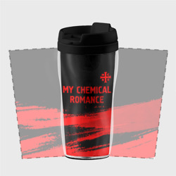 Термокружка-непроливайка My Chemical Romance - red gradient посередине - фото 2