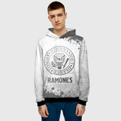 Мужская толстовка 3D Ramones - white gradient - фото 2