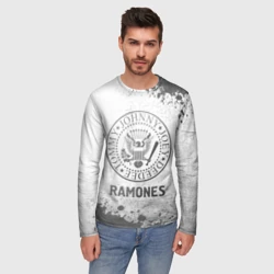Мужской лонгслив 3D Ramones - white gradient - фото 2