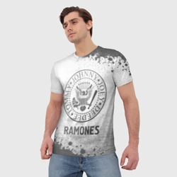 Мужская футболка 3D Ramones - white gradient - фото 2
