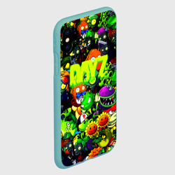 Чехол для iPhone XS Max матовый Dayz растения против зомби - фото 2