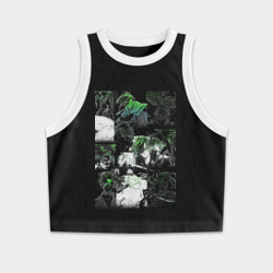 Женская укороченная майка-топ хлопок Дороро