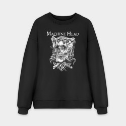 Мужской свитшот oversize без начеса хлопок Machine Head rock band