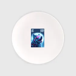 Тарелка Cyber wolf - ai art