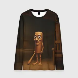 Мужской лонгслив 3D Тунг тунг тунг Сахур мем