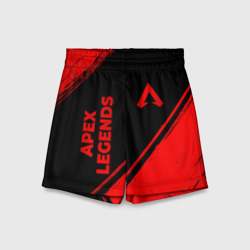Детские спортивные шорты 3D Apex Legends - red gradient вертикально
