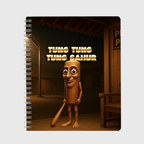 Тетрадь Tung tung tung sahur мем