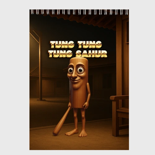 Скетчбук Tung tung tung sahur мем