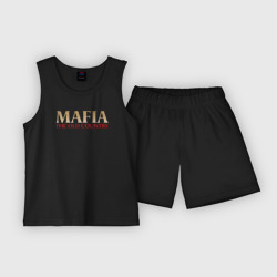 Детская пижама с шортами хлопок Mafia the old country logo
