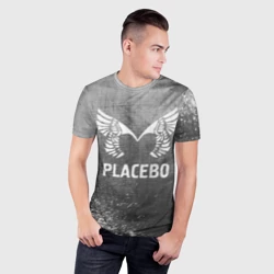 Мужская футболка 3D Slim Placebo - grey gradient - фото 2