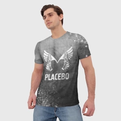 Мужская футболка 3D Placebo - grey gradient - фото 2