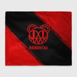 Плед 3D Radiohead - red gradient