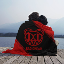 Плед 3D Radiohead - red gradient - фото 2