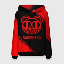 Женская толстовка 3D Radiohead - red gradient