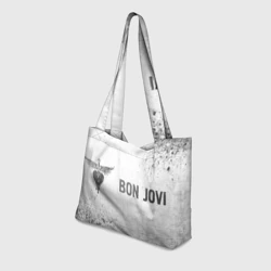 Пляжная сумка 3D Bon Jovi - white gradient по-горизонтали - фото 2