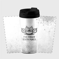 Термокружка-непроливайка Five Finger Death Punch - white gradient - фото 2