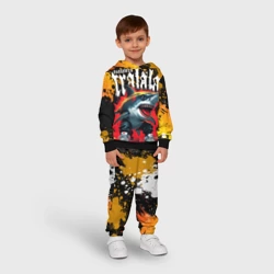 Детский костюм с толстовкой 3D Тралалера Тралала брейнрот мем - Акула в кроссовках - фото 2