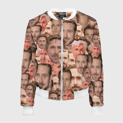 Женский бомбер 3D Лица Райана Гослинга
