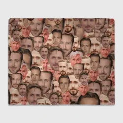 Плед 3D Лица Райана Гослинга