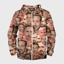 Мужская ветровка 3D Лица Райана Гослинга