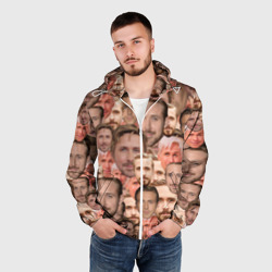 Мужская ветровка 3D Лица Райана Гослинга - фото 2