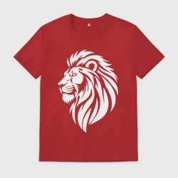 Мужская футболка хлопок Могучий лев
