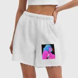 Женские шорты oversize футер хлопок You look lonely - i can fix that - фото 2