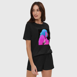 Женская пижама с шортиками хлопок You look lonely - i can fix that - фото 2