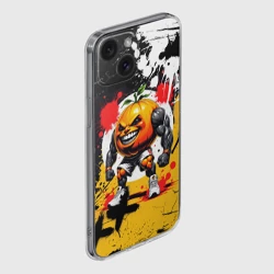 Чехол для iPhone 15 силиконовый с защитой камеры Итальянские мемы Udin Din Din Dun - фото 2