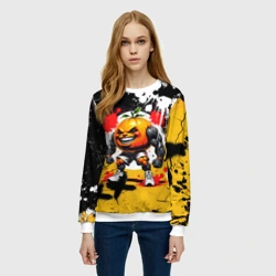 Женский свитшот 3D Итальянские мемы Udin Din Din Dun - фото 2