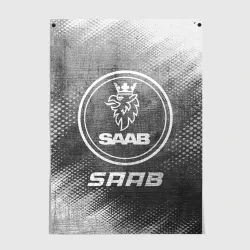 Постер Saab - grey gradient
