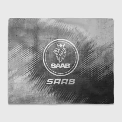 Плед 3D Saab - grey gradient