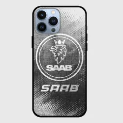 Чехол для iPhone 13 Pro Max Saab - grey gradient