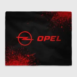 Плед 3D Opel - red gradient по-горизонтали
