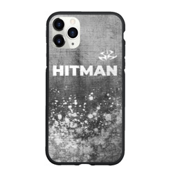 Чехол для iPhone 11 Pro Max матовый Hitman - grey gradient посередине