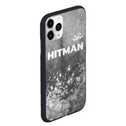 Чехол для iPhone 11 Pro Max матовый Hitman - grey gradient посередине - фото 2