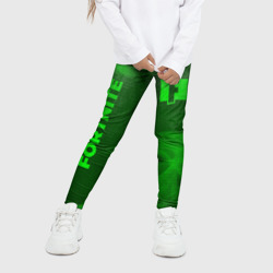Детские леггинсы 3D Fortnite - green gradient вертикально - фото 2
