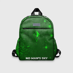 Детский рюкзак 3D No Man's Sky - green gradient по-центру