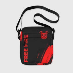 Сумка через плечо 3D Free Fire - red gradient вертикально