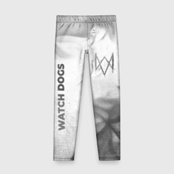 Детские леггинсы 3D Watch Dogs - white gradient вертикально