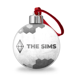 Ёлочный шар The Sims - white gradient по-горизонтали