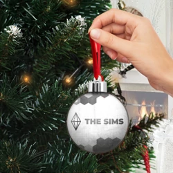 Ёлочный шар The Sims - white gradient по-горизонтали - фото 2