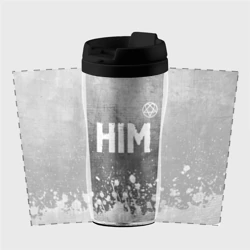 Термокружка-непроливайка HIM - grey gradient посередине - фото 2