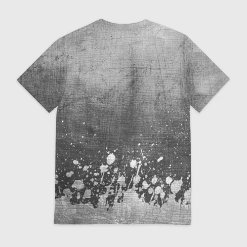 Мужская футболка 3D с принтом HIM - grey gradient посередине - картинка 2 Мужская футболка 3D HIM - grey gradient посередине - фото 2