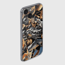 Чехол для iPhone 15 силиконовый с защитой камеры Итальянские мемы брайнрот - фото 2