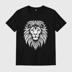 Мужская футболка хлопок Лев-король