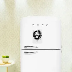 Магнитный плакат 2Х3 Лев черной краской - фото 2