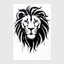 Магнитный плакат 2Х3 Лев черной краской