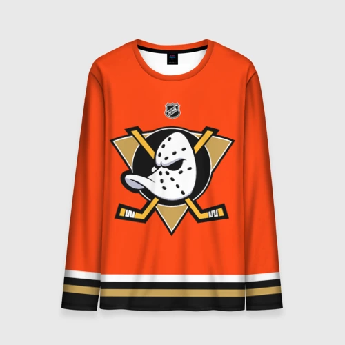 Мужской лонгслив 3D Anaheim Ducks NHL team